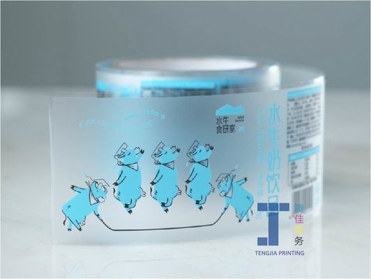 quality  50micron-150micron custom Transparent Label Roll Clear Packaging Stickers factory
