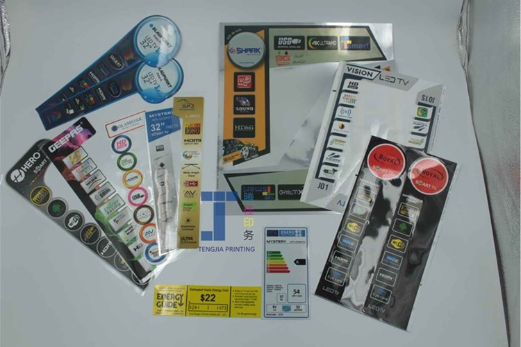Digital Printed Transparent Labels Custom See Through Stickers With