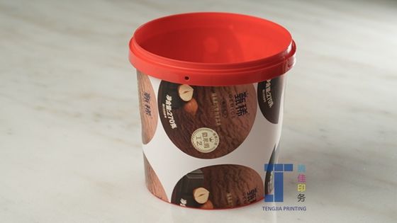Oval Shape In Molding Label With Glossy Surface Finish And Silk Printing