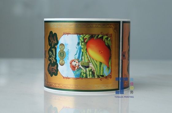 colorful Hot Stamping Label Heat Activated Stickers With Silk Screen Printed