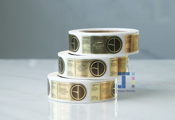 Embossed Sticker Labels Silk Printed