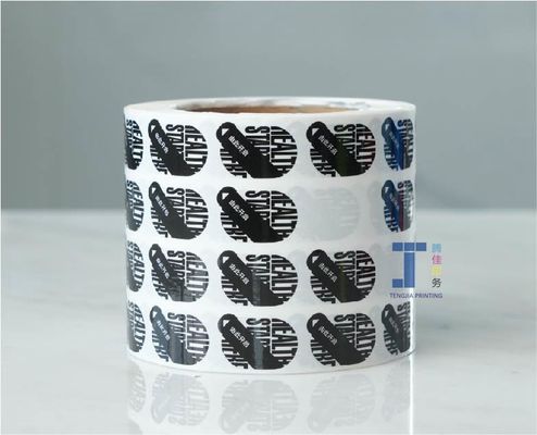 CMYK / Pantone Color Security Seal Stickers For Protection Confirmation