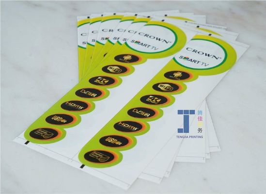 BOPP PE  Indoor Outdoor Electronic Product Stickers For Professional Use