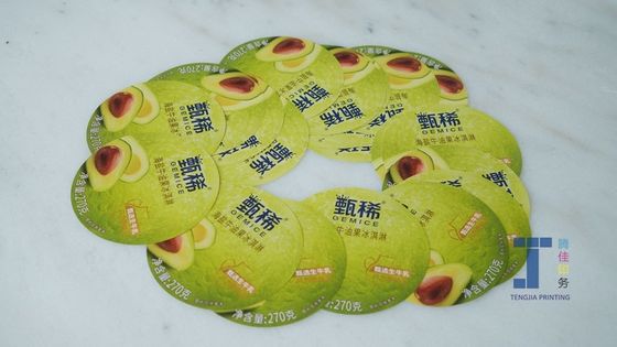 OEM Iml In Mold Labeling Ice Cream Cup Labels Environment Friendly