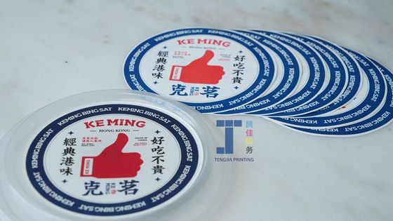 OEM Iml In Mold Labeling Ice Cream Cup Labels Environment Friendly