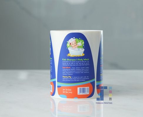 Paper Vinyl PP Cosmetic Bottle Sticker Offset Printed Customized Size Design