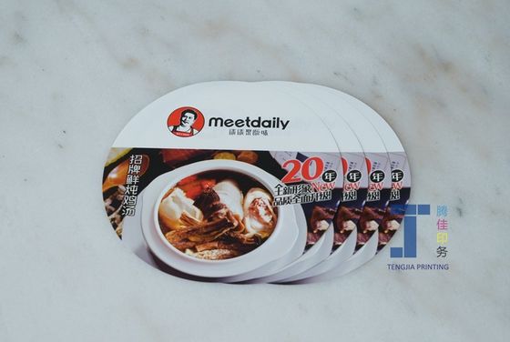 Large Round Offset Printed Food Sticker Labels For Restaurant Packaging