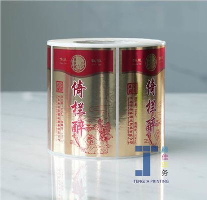 Temperature Resistant Metallic Sticker Labels Customizable Color Shape