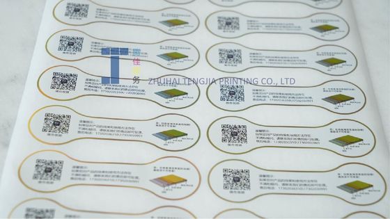 Removable Adhesive custom Metallic Sticker Labels Various Thickness Fade Resistance