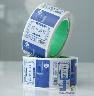 No Adhesive Waterproof Kraft Paper Labels Custom Kraft Stickers Eco friendly