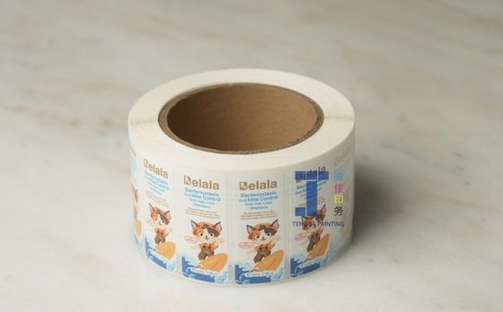 Glossy Matte Surface Finished Kraft Roll Labels craft paper label OEM
