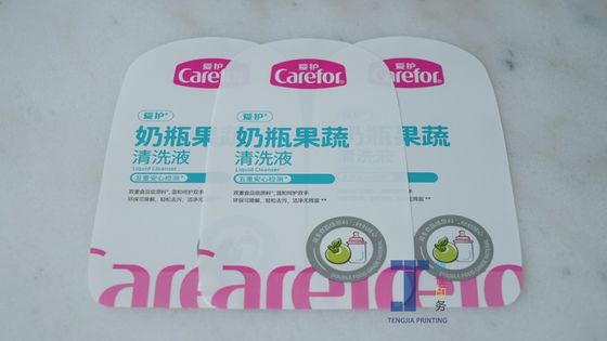 CMYK Color Cosmetic Bottle Sticker Permanent Adhesive Labels UV Coated