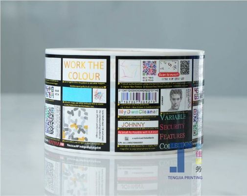 Authentication Verification  Tamper Evident Seal Stickers Matte Frosted Surface