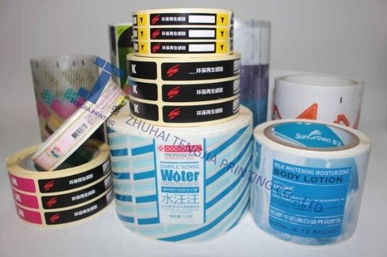 Customized Shower Gel Sticker Daily Products Plastic Bottle Labels CMYK color
