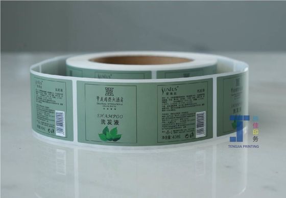 Strong Adhesive  Shampoo Sticker Label Waterproof Roll Packaging