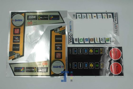 Oil Proof Rectangle  Clear Packaging Labels Screen Display Laptop TV Sticker
