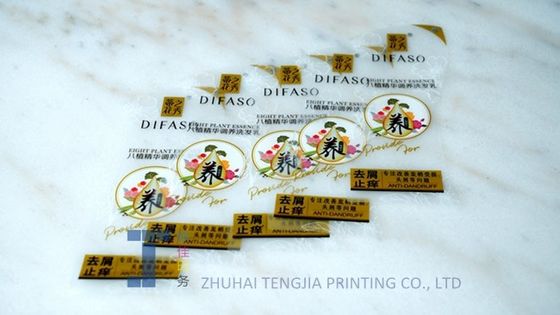 Rectangle Glossy Printed Transparent Labels On Sheets Eco Friendly