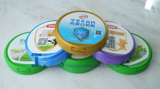 Glossy Round In Mould Labels For Durable Surface Finish And Unique Shape