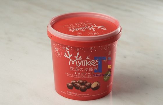 Oval Shape In Molding Label With Glossy Surface Finish And Silk Printing