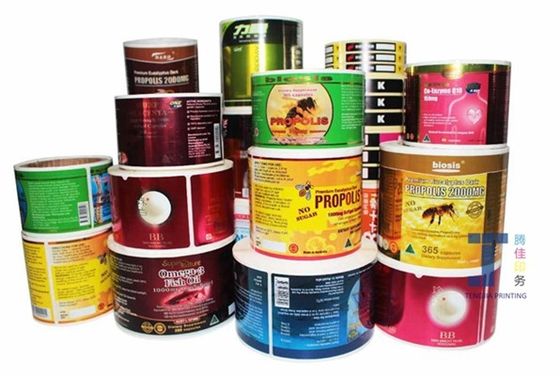 Customized Hot Stamping Label PVC Self Adhesive Sticker Labels Strong Adhesive